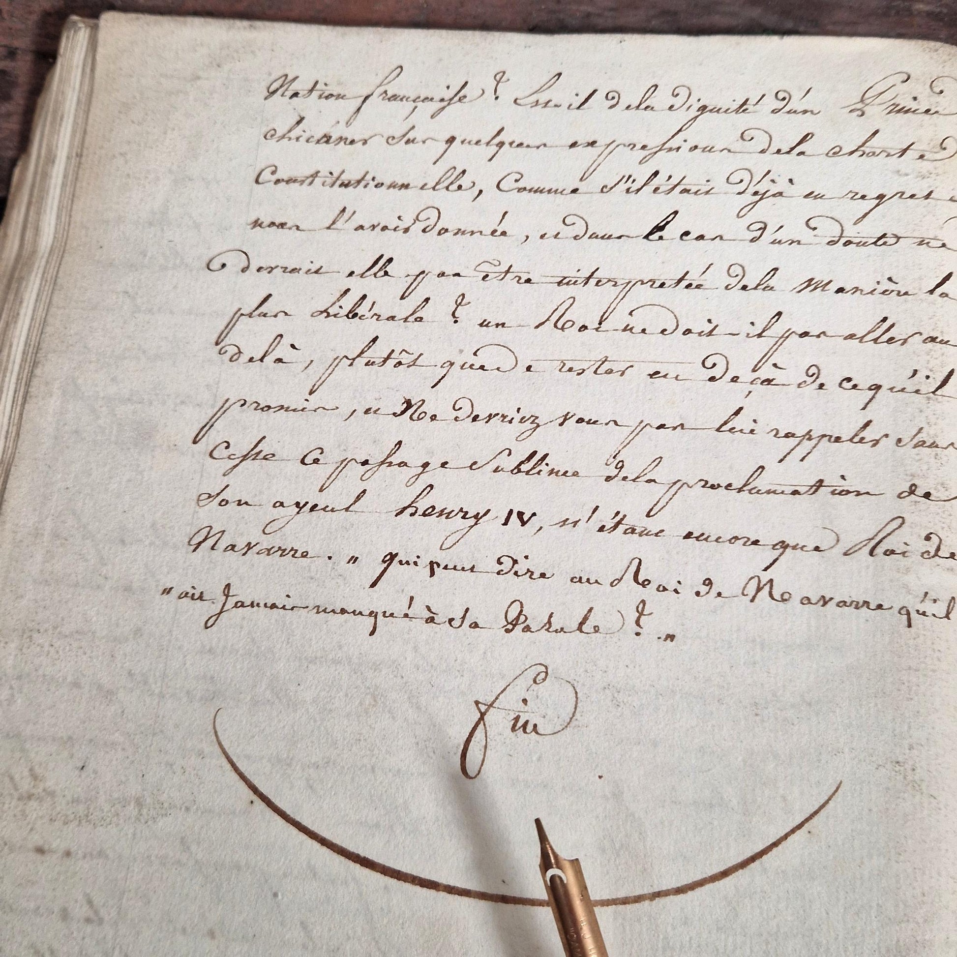 carnot handwritten copy 1814