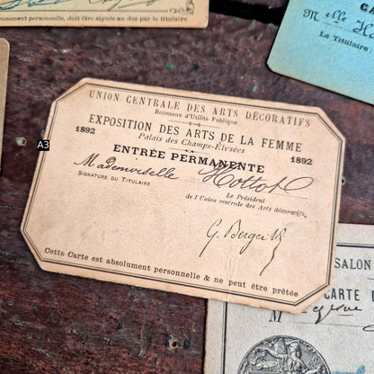 Carte exposition des arts arts de la femme 1892