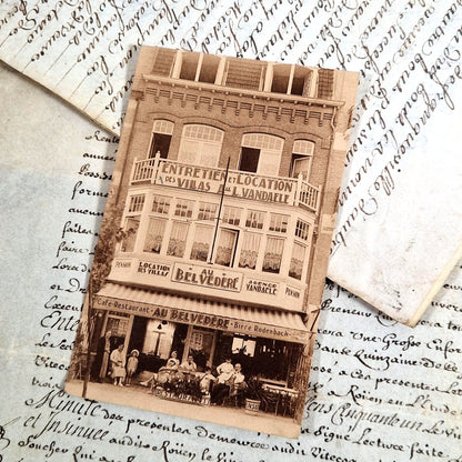 carte postale café restaurant bruxelles