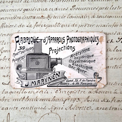 carte visite photographique j marynen ancienne