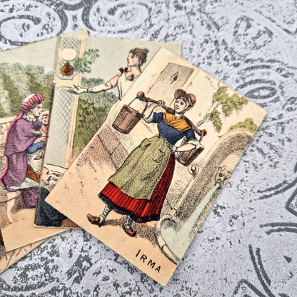 cartes anciennes couples assortis paris