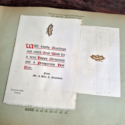 cartes de voeux monogrammes