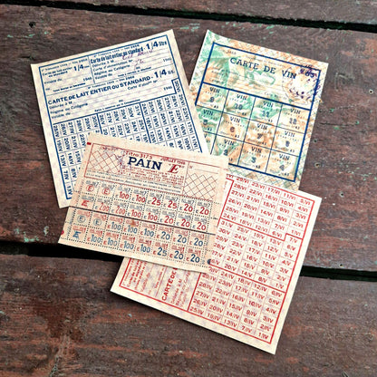 cartes rationnement france 1945