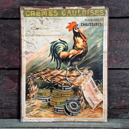 carton cirage cremes gauloises coq ancien