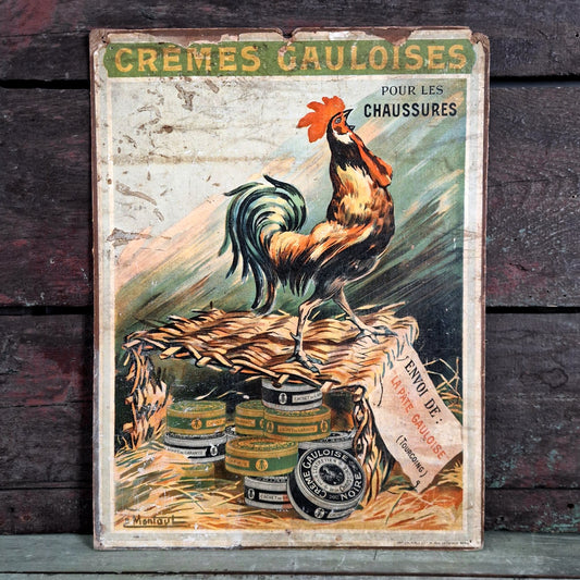 carton cirage cremes gauloises coq ancien