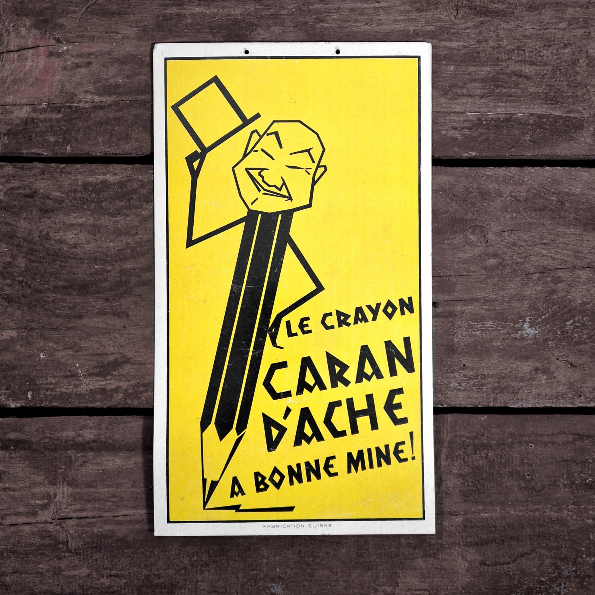 carton pub caran d'ache crayon publicite