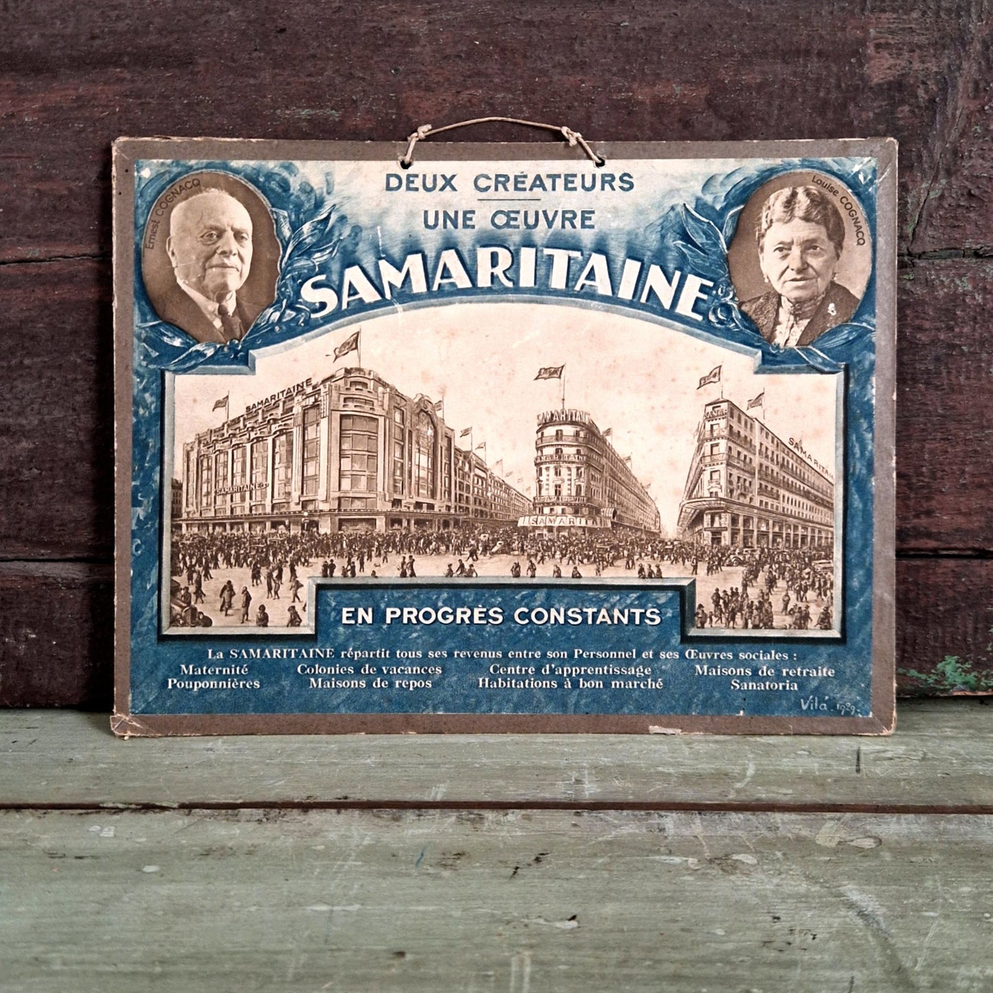 carton pub samaritaine createurs 1929