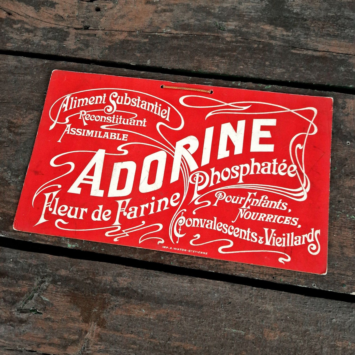 carton publicitaire adorine farine phosphatee