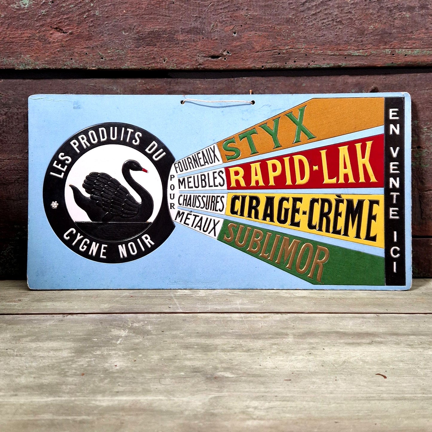 carton publicitaire cygne noir