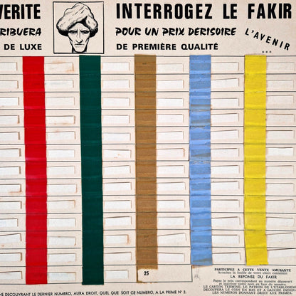 carton vente amusante fakir publicité populaire