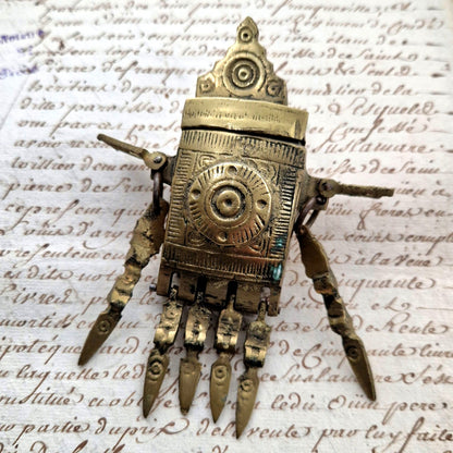 cartouchiere ottomane en bronze