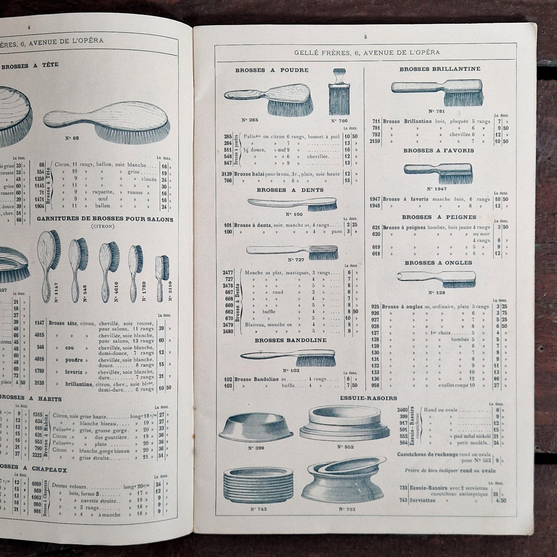 catalogue articles pour coiffeurs paris 1910