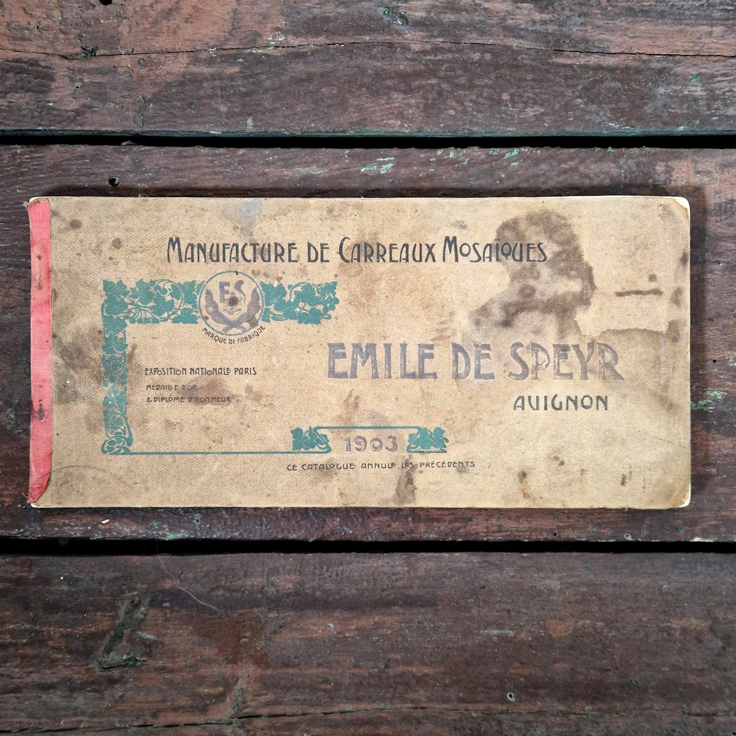 catalogue carreaux mosaiques emile de speyr 1903