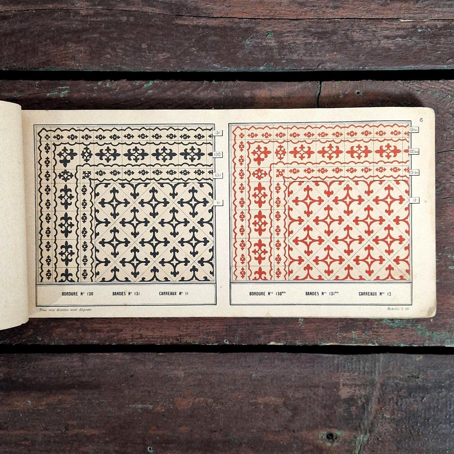 catalogue mosaiques ciment art nouveau 1903