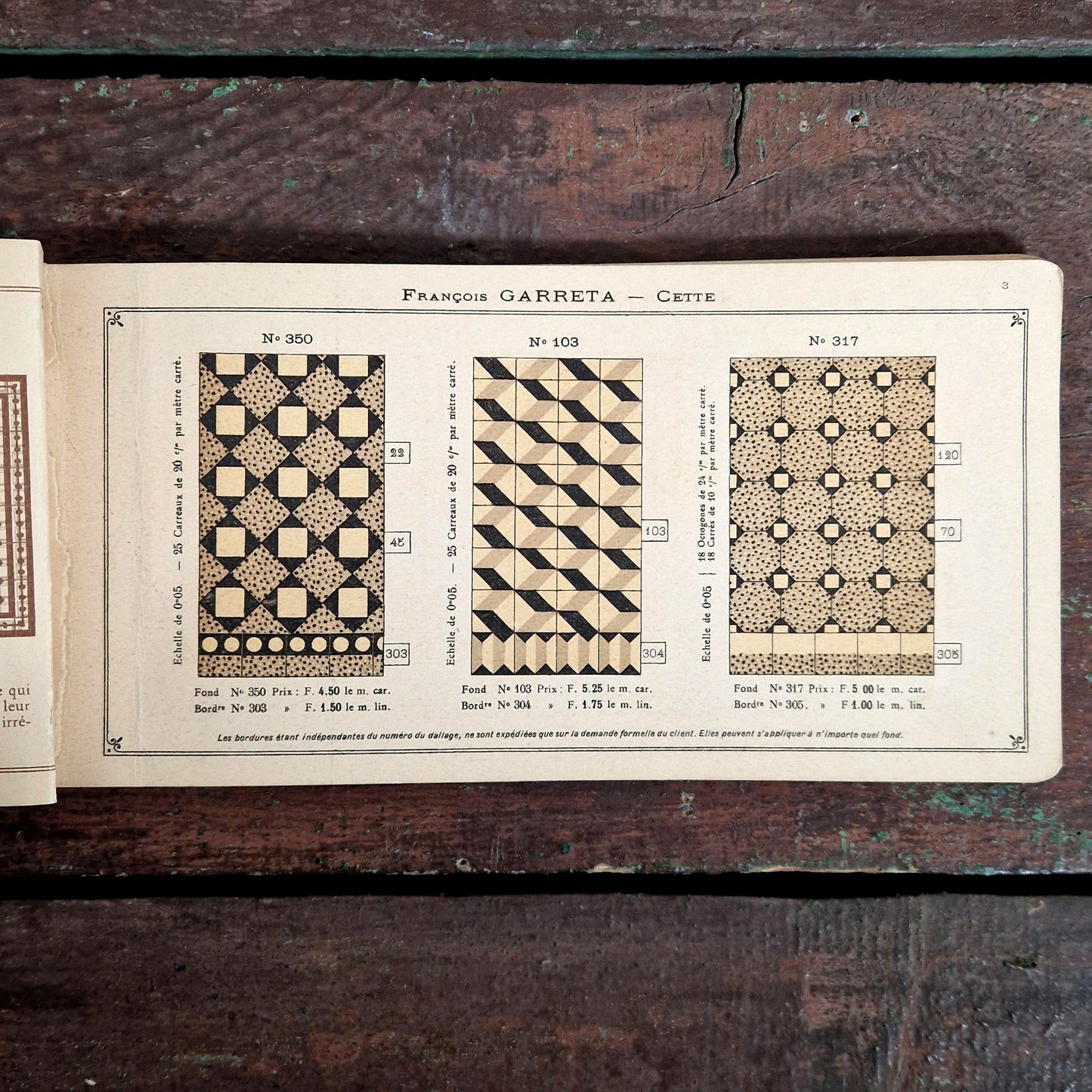 catalogue mosaiques ciment art nouveau languedoc