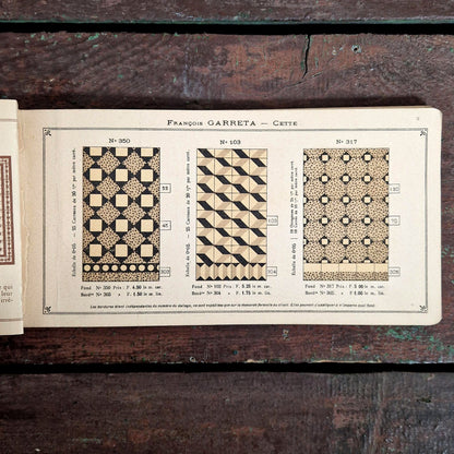 catalogue mosaiques ciment art nouveau languedoc