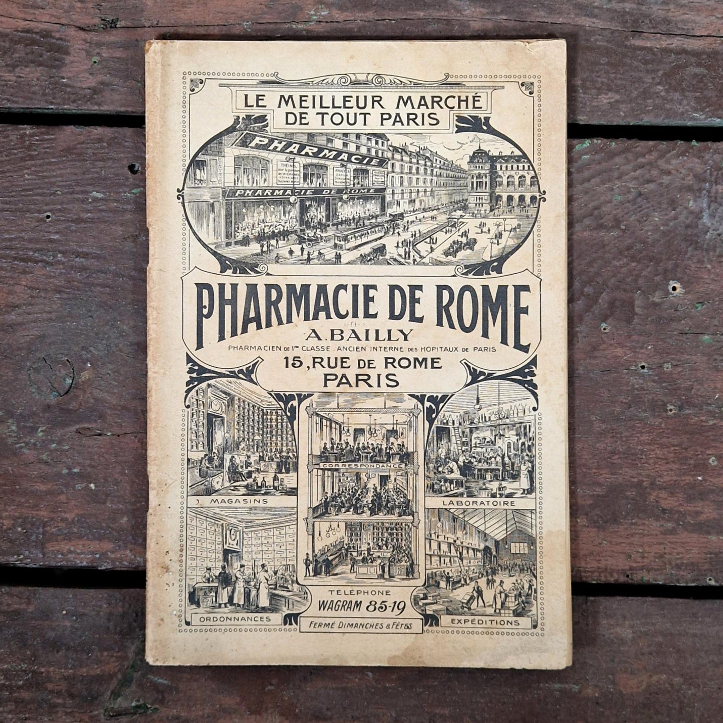 catalogue pharmacie de rome paris 1915