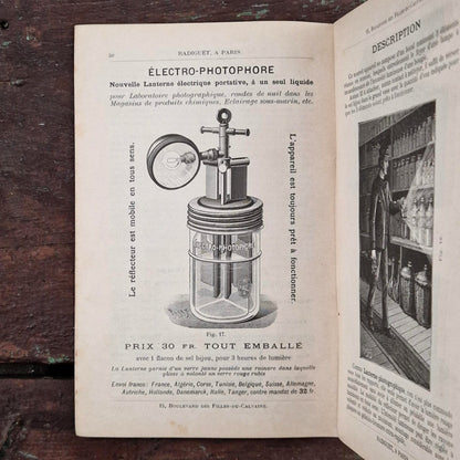 Ancien catalogue illustré « Lumière électrique - Piles Radiguet » - Vers 1890