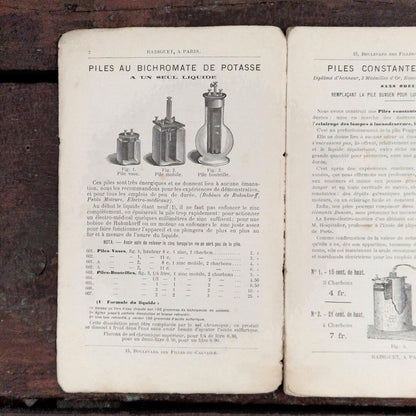 Rare catalogue illustré « Appareils électriques » - Radiguet - 1888