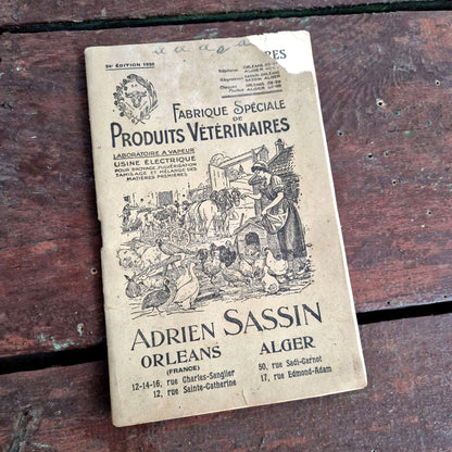 catalogue vétérinaire adrien sassin 1932