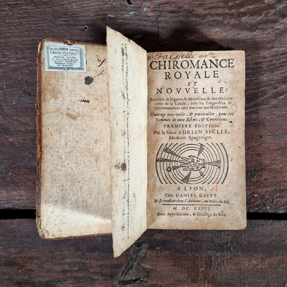 chiromance royale nouvelle sicler 1667 lyon