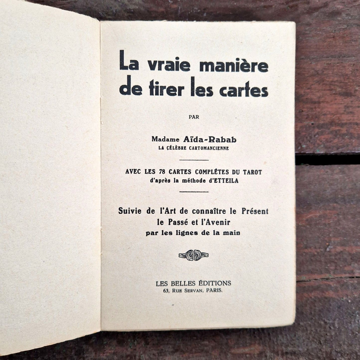 chiromancie cartes ancienne édition