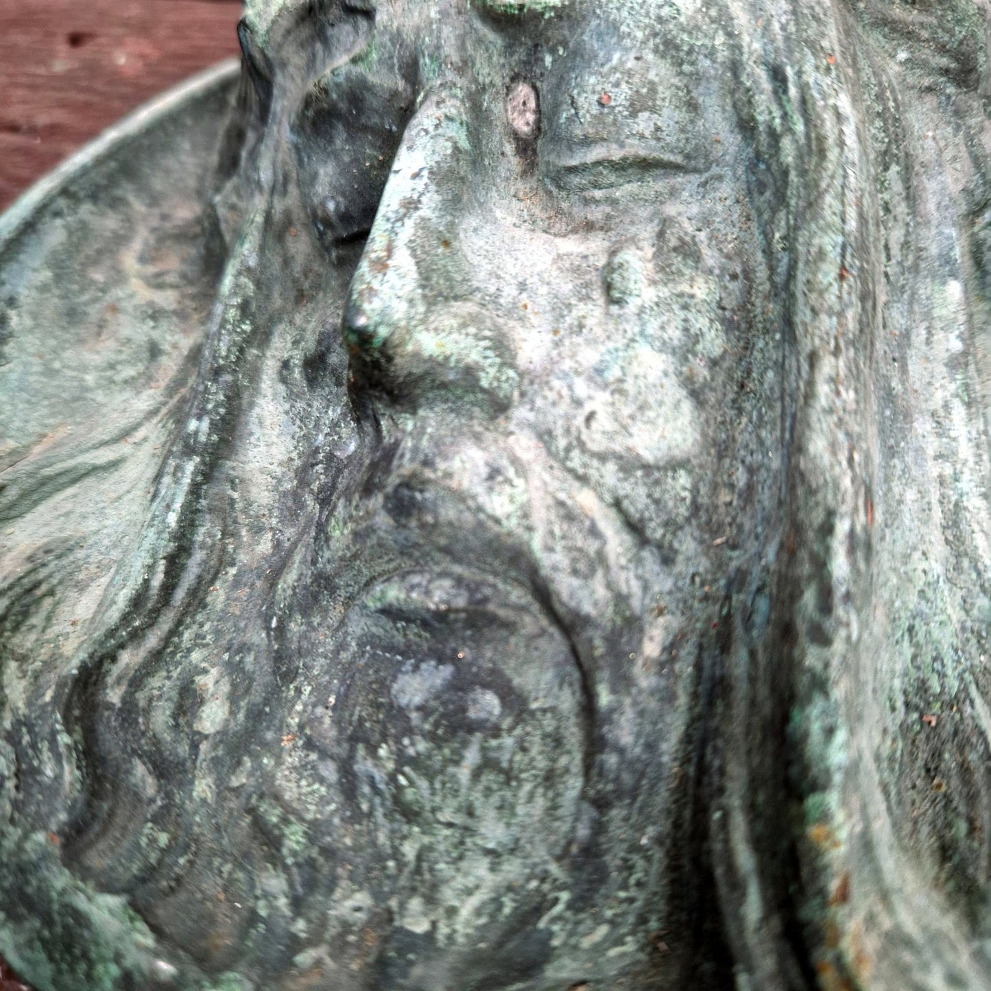 christ bronze medallion religious