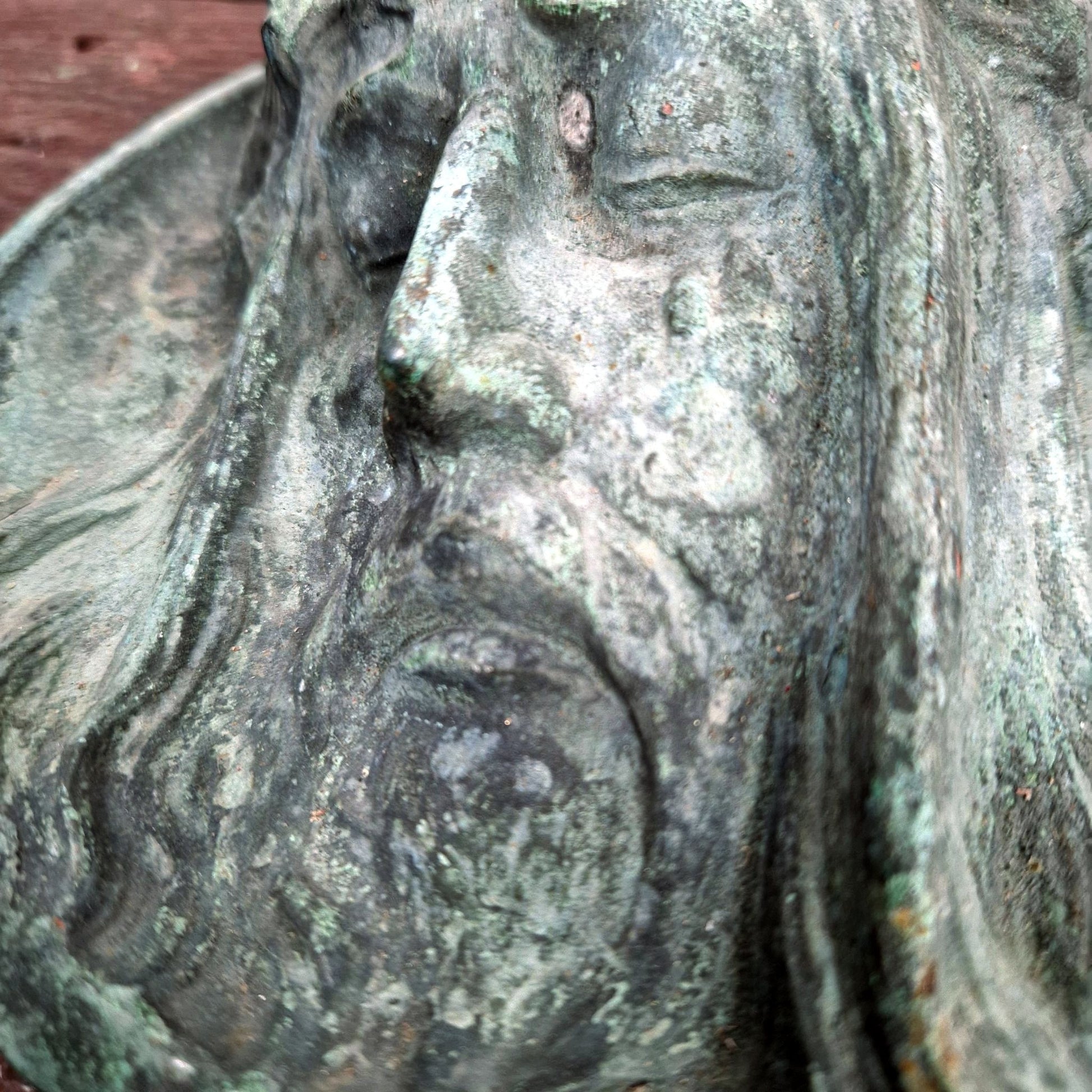 christ bronze medallion religious