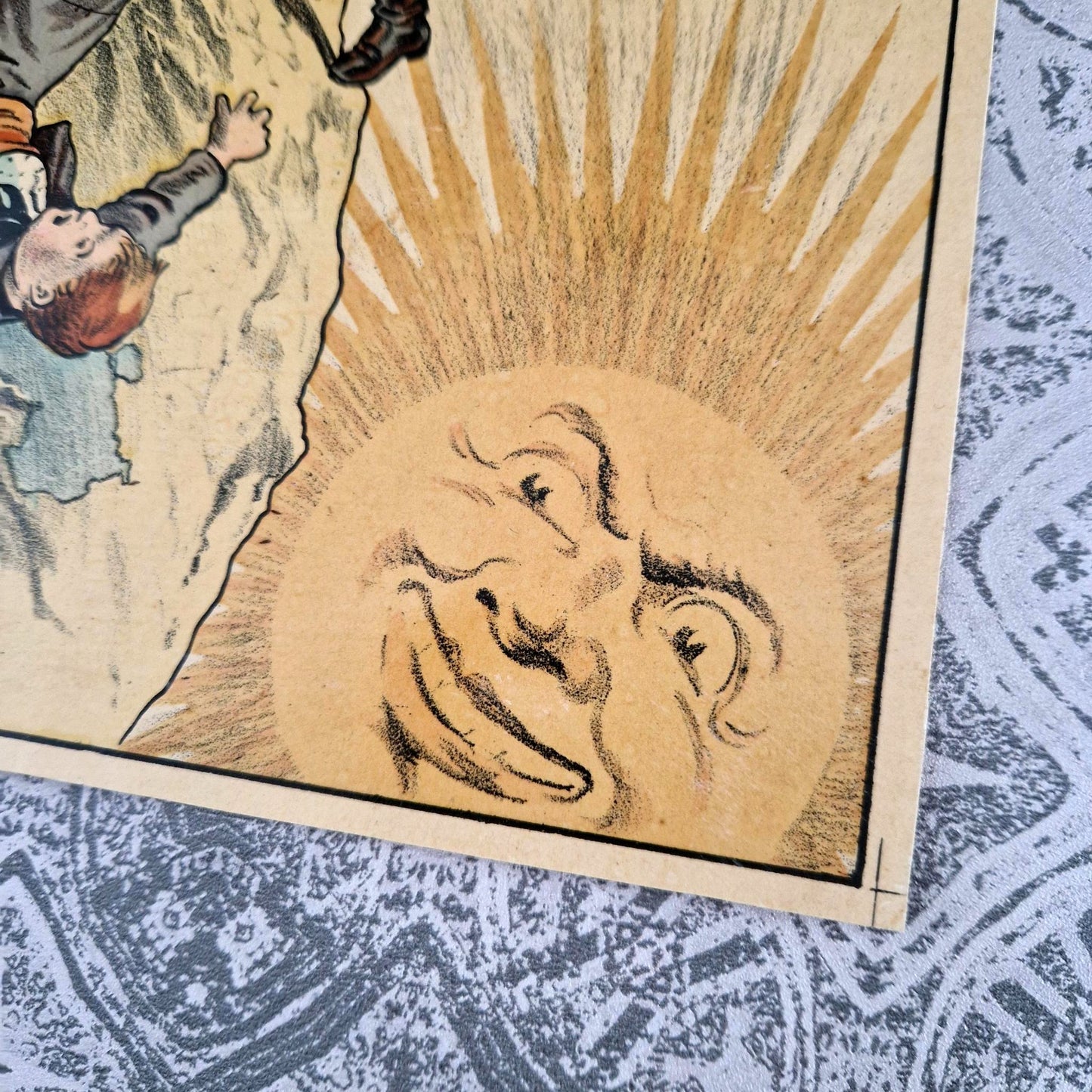 chromolithographie ancienne la conquete-du pole