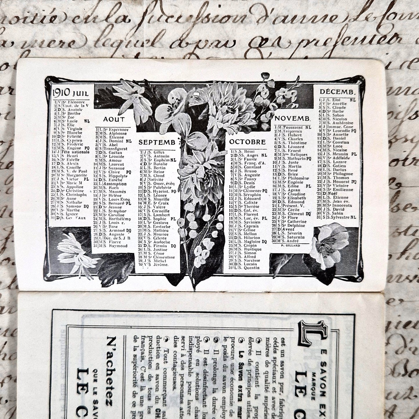 chromolithographie savon le chat