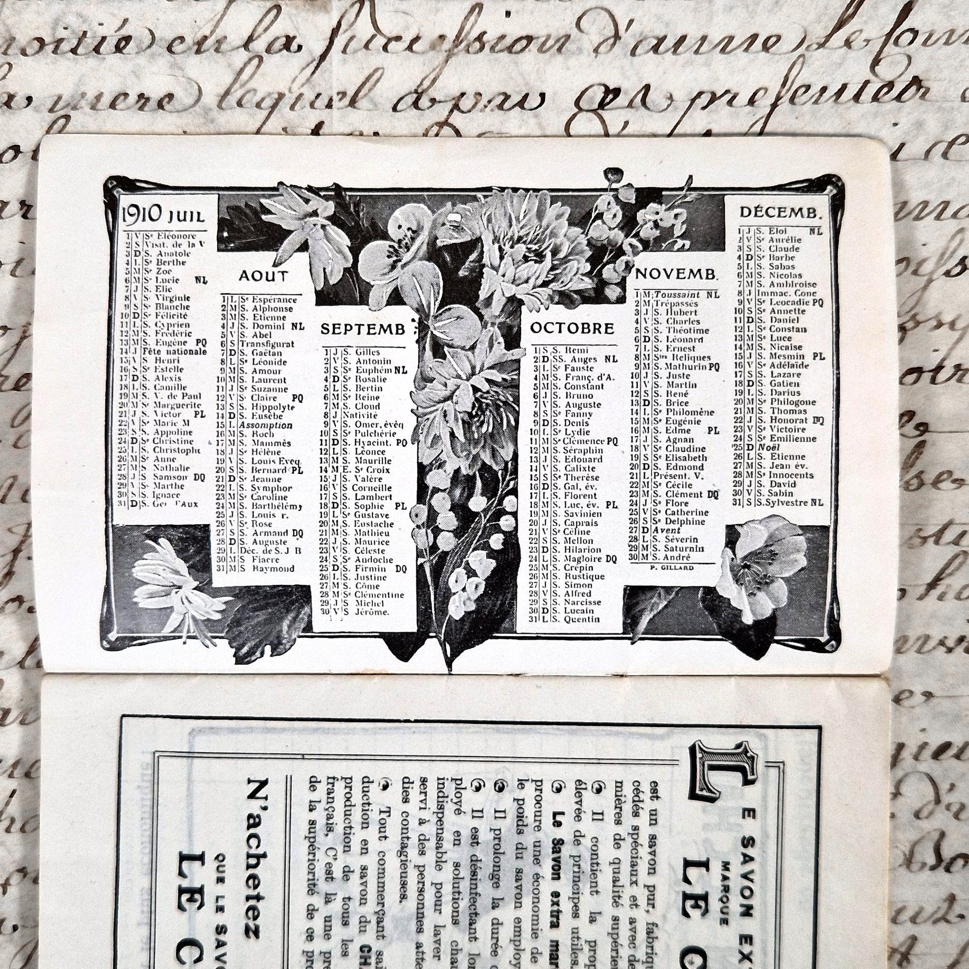 chromolithographie savon le chat