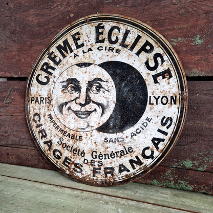 cirage eclipse plaque rond ancienne
