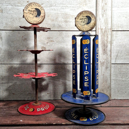 cirage eclipse presentoirs anciens tole