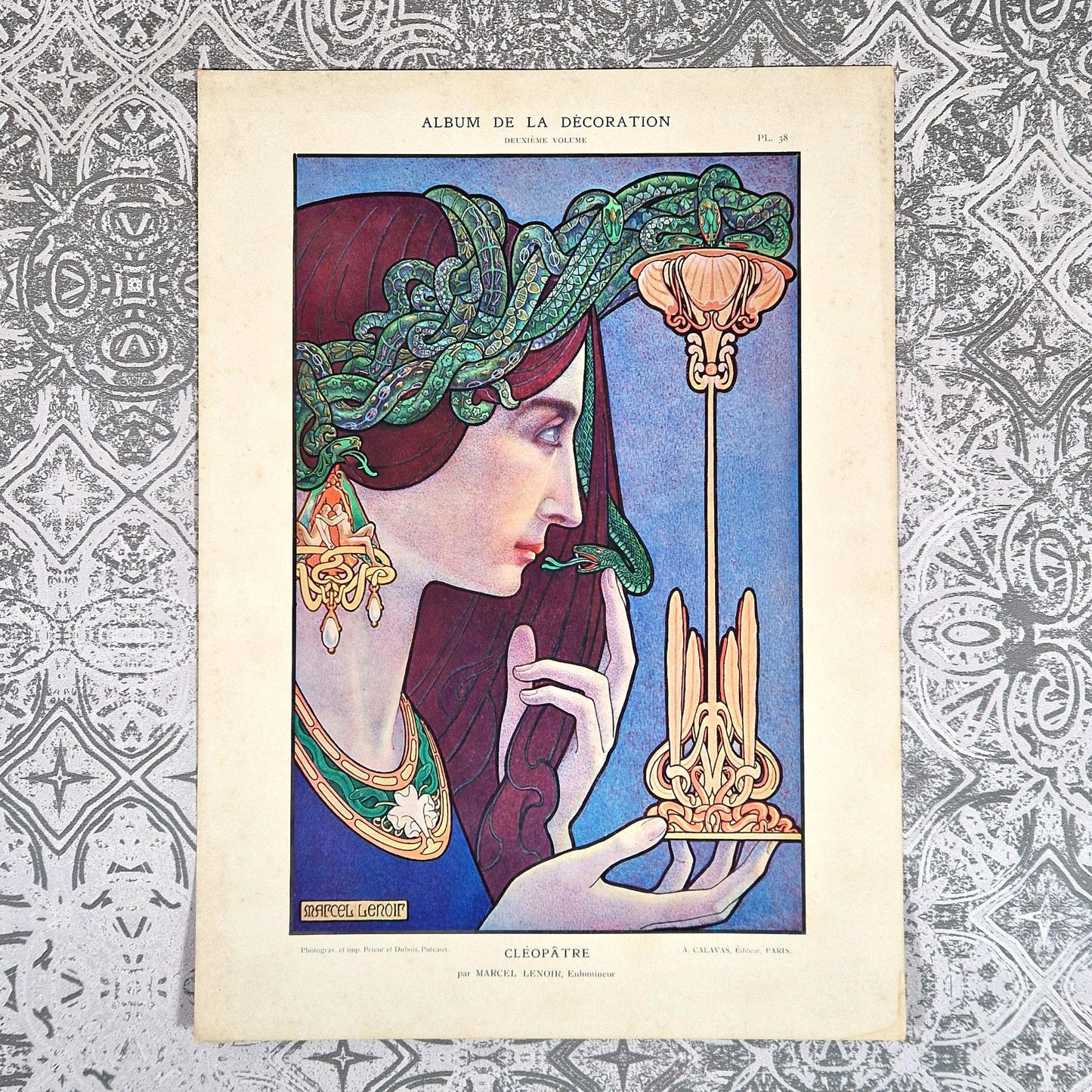 cleopatre marcel lenoir art nouveau calavas
