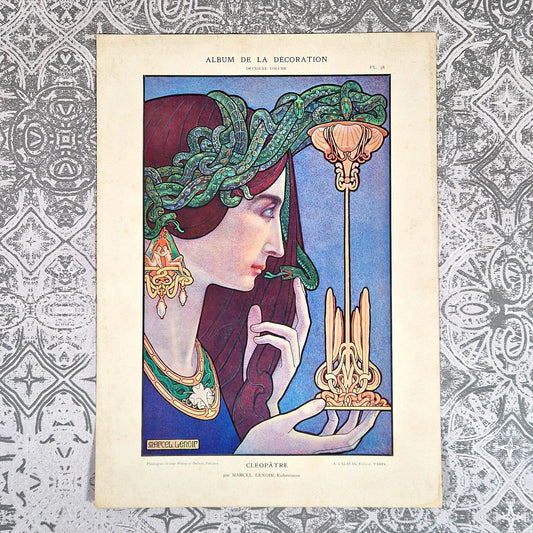cleopatre marcel lenoir art nouveau calavas