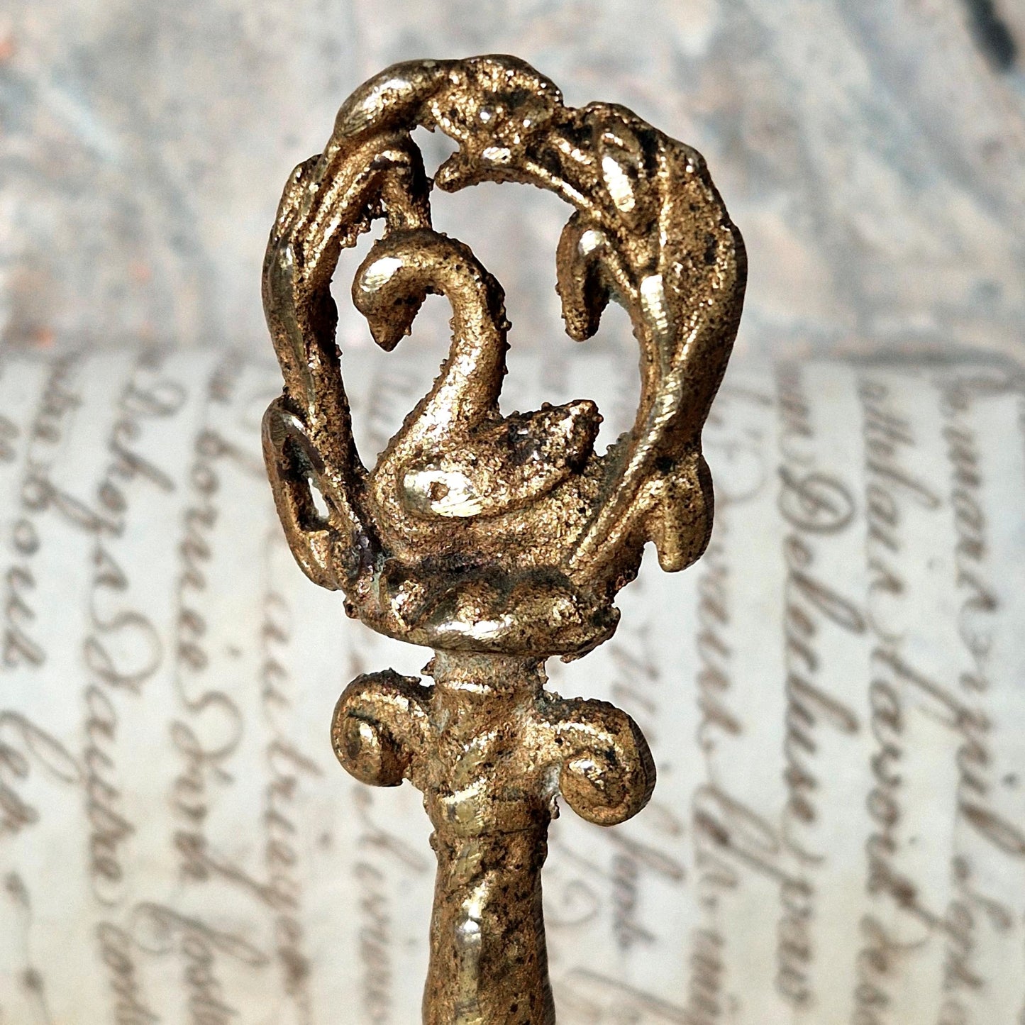 cloche bureau belle époque bronze