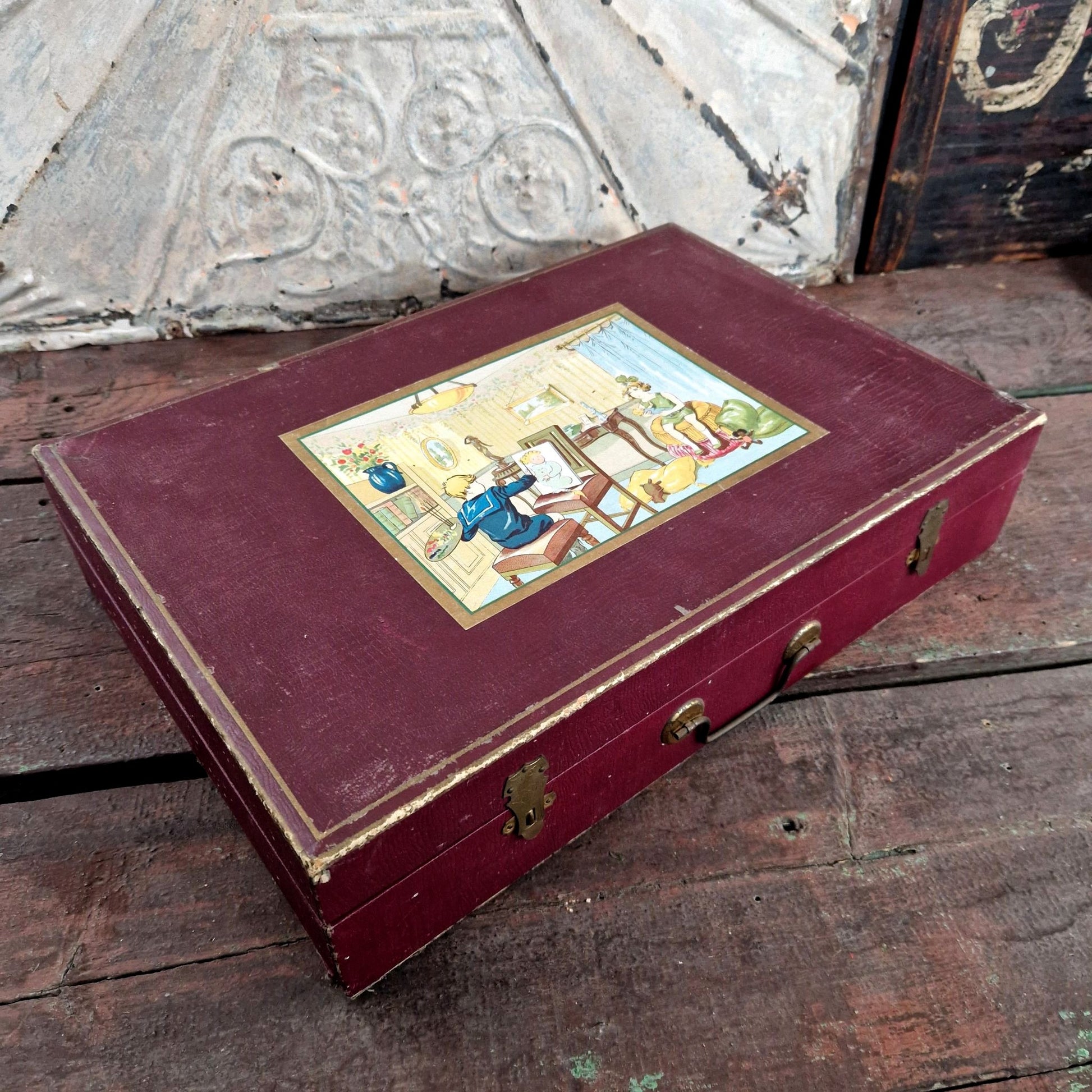 coffret aquarelle ancien complet