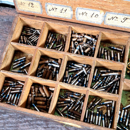 coffret horloger manuscrit numeroté