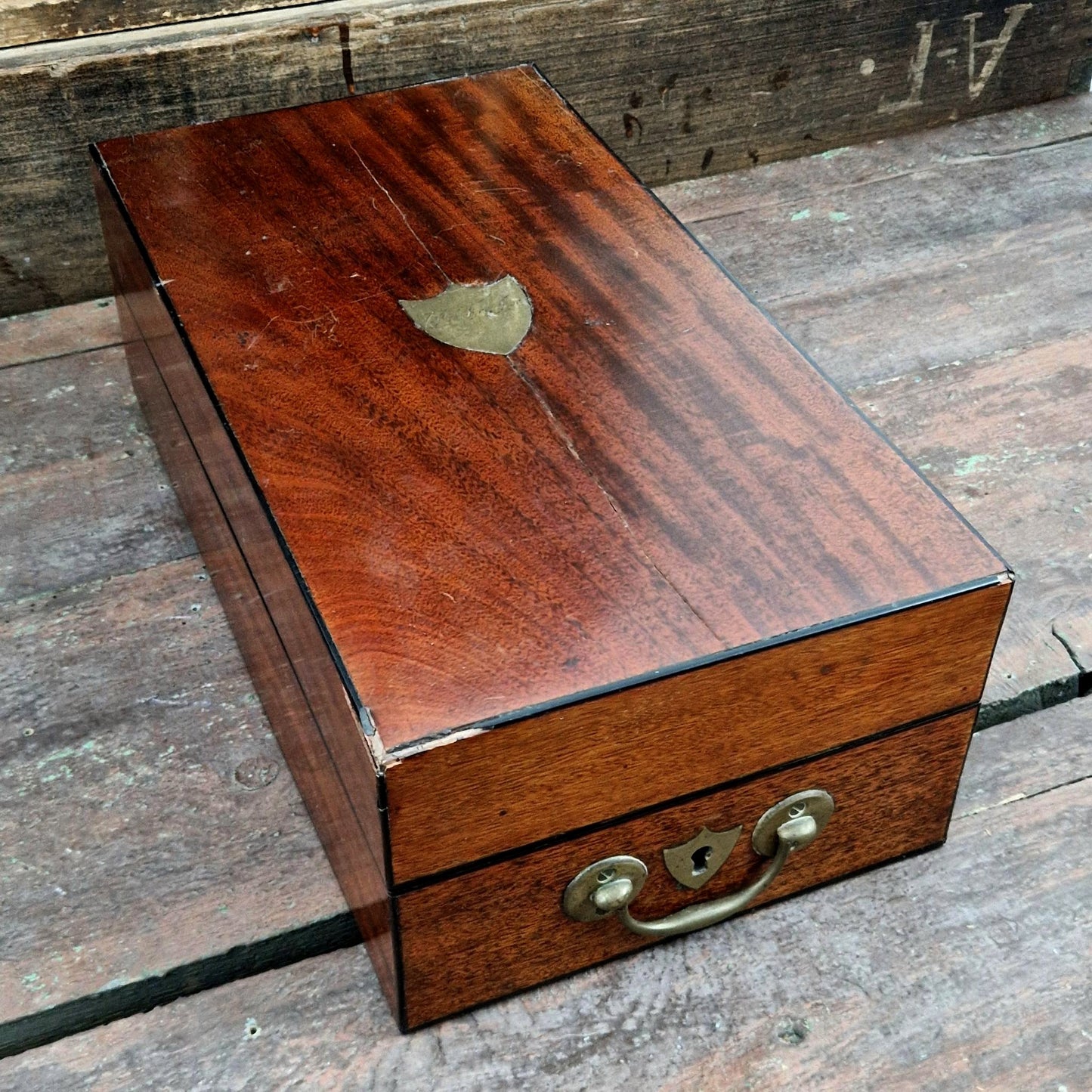 Coffret d'apothicaire ancien - Flacons de Remèdes XIXe