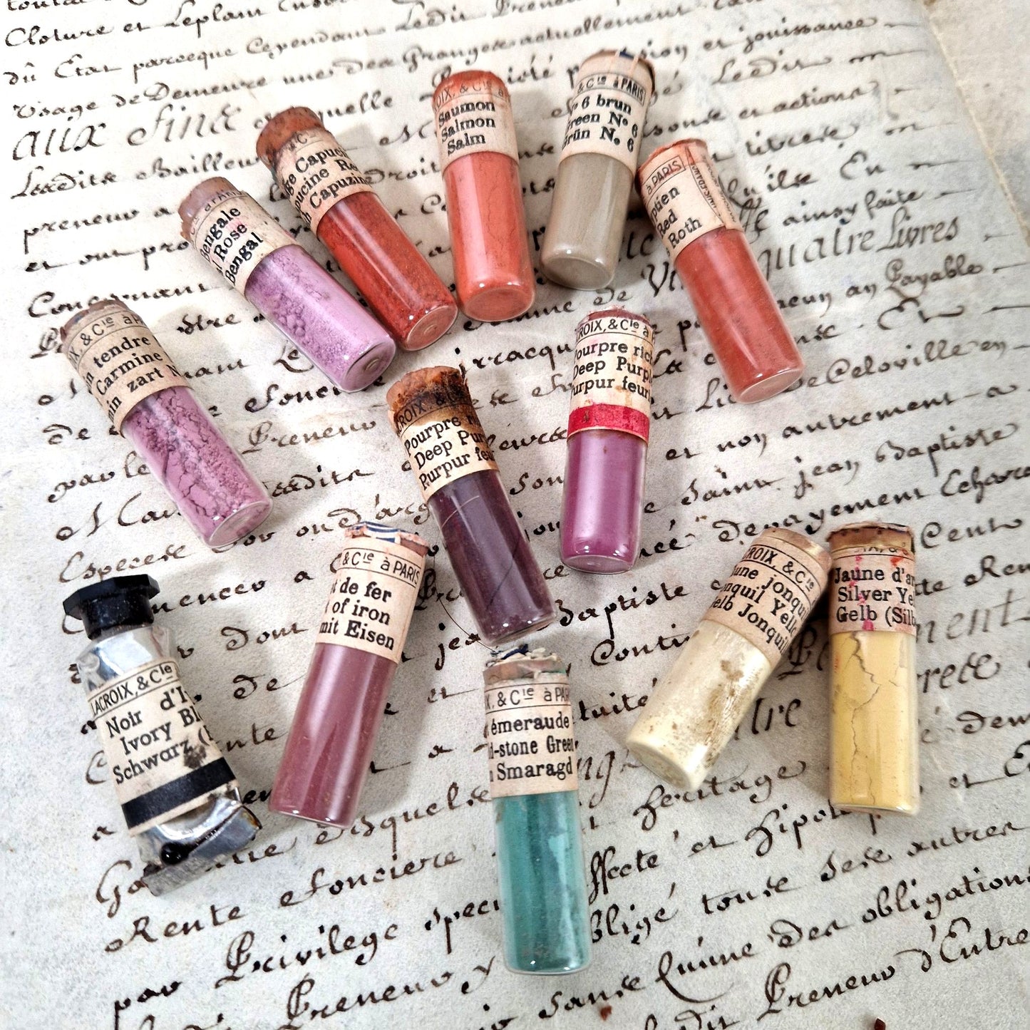 coffret pigments vitrifiables lacroix