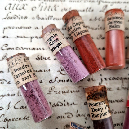 coffret de pigments vitrifiables xixeme