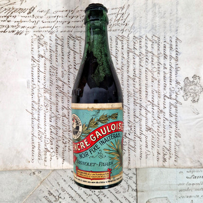 collectible french ink bottle gauloise