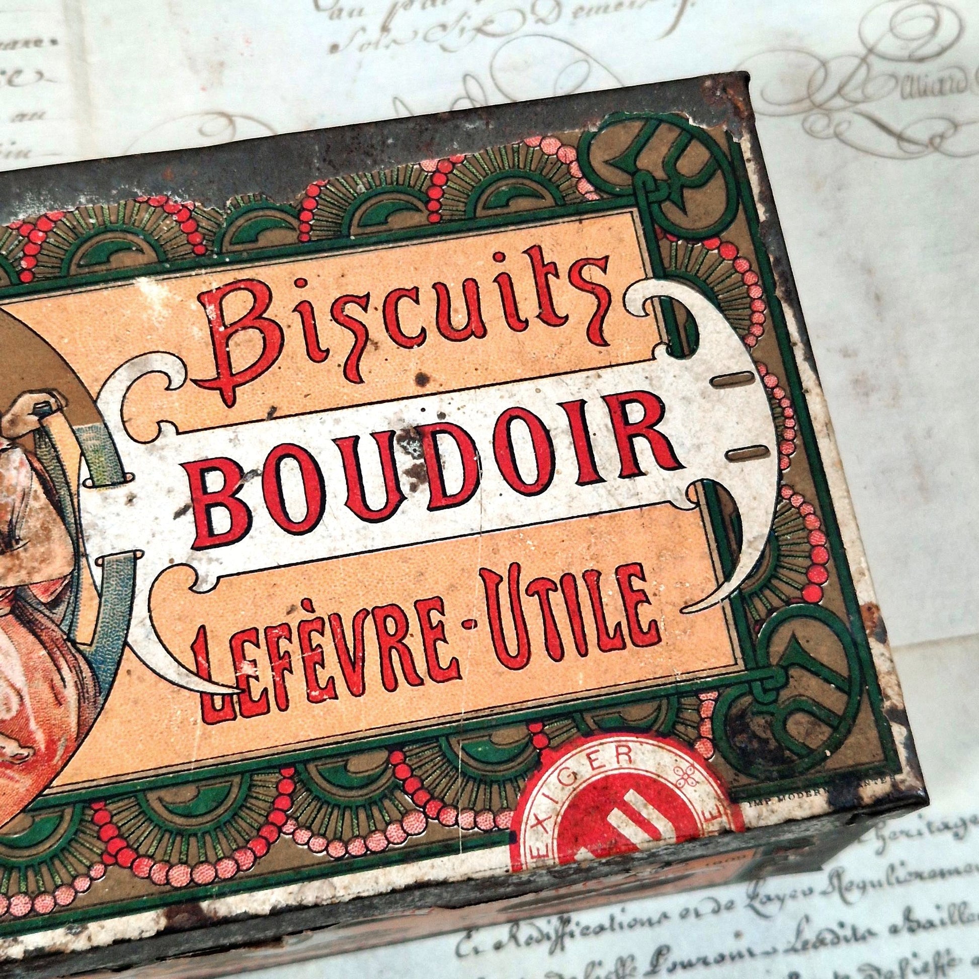 collectible lefevre utile art nouveau box