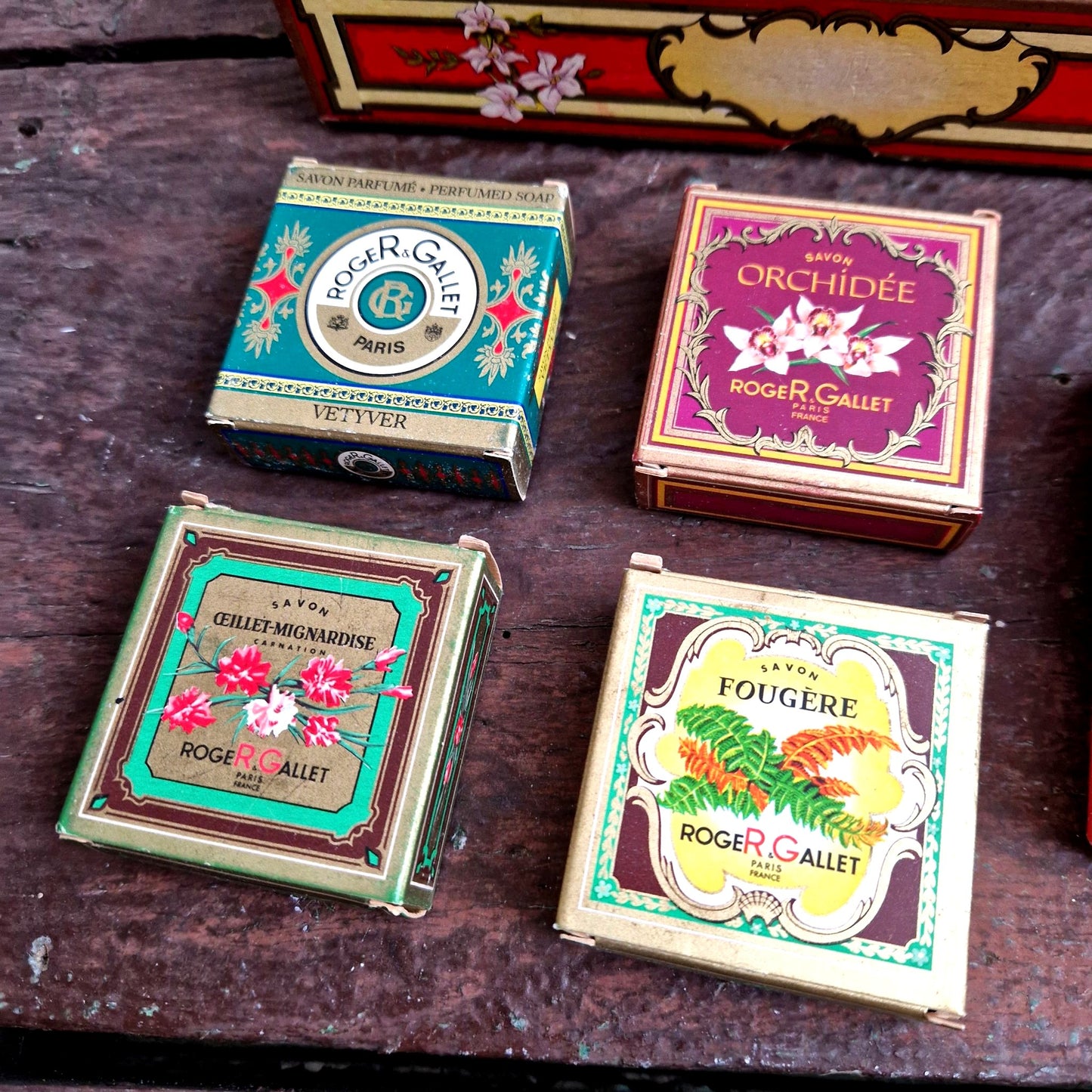 collection savons anciens roger gallet france