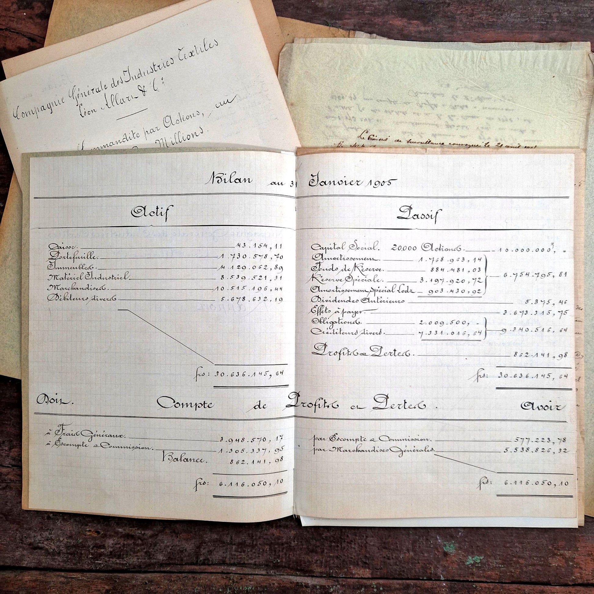 correspondance manuscrite industrielle roubaix