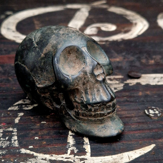 crane bronze patine ancien