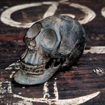 crane decoratif bronze oxyde