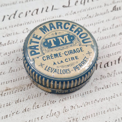 Petite boîte « Marcerou - Crème-cirage », Levallois-Perret