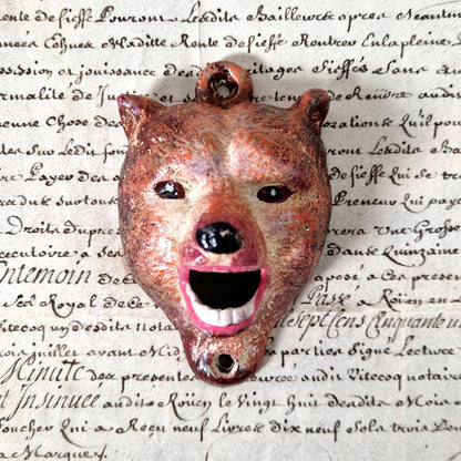 decapsuleur ancien ours fonte