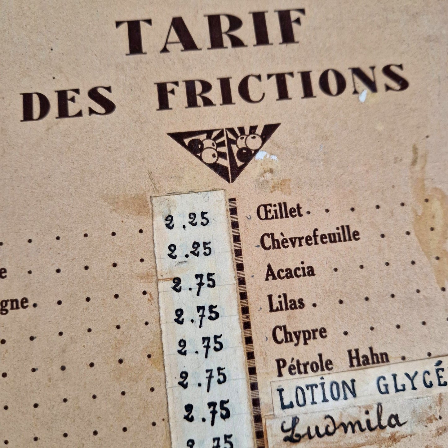 deco retro coiffeur parfumerie ancienne